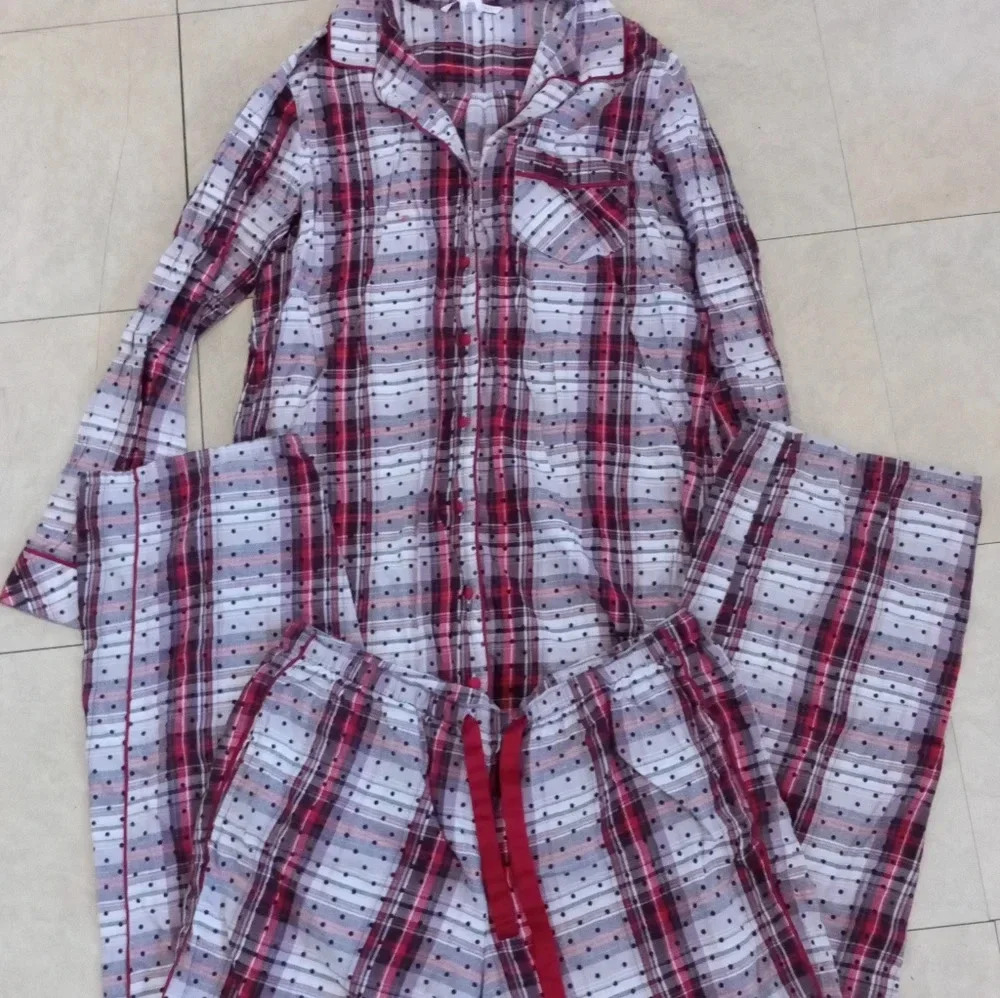 Victoria's secret pajama pj set long sleeve shirt & pants set bundle medium - Picture 2 of 6